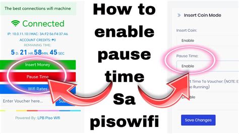 singkowifi|HOW TO ENABLE PAUSE TIME IN PISOWIFI .